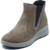 ENVAL SOFT 8778111 Scam Capra Fango Tronchetti accollati per Donna in Nabuk con Lampo Zeppa Bassa (Taglia 41)