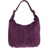 Girly Handbags Borsa a tracolla da donna in vera pelle scamosciata italiana