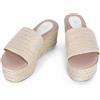 Ynport Crefreak Sandali Donne - Espadrilles Bohèmes Taloni Piatti in Jute e Raffia - Mule da Spiaggia Piedi Aperti - Design Elegante per Estate