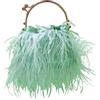 MOISTRI Borse da sera per le donne Piuma Clutch Struzzo Piuma Borsa Borsa Vestito Borsa Frangia Nuziale Clutch Matrimonio festa