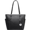 David Jones - Borsa da donna - Borsa a mano da uomo, in ecopelle, manico lungo, misura media, borsa da città elegante, Nero , 27.5 cm