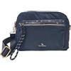 NAJ-OLEARI Borsa Tracolla Donna in Nylon Riciclato, Multitasche, con Cerniera Lampo, Dimensioni 26x18x11 cm, per Lavoro, Viaggio, Tempo Libero Art. 61750 (BLU)