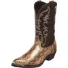 DSFIHJO Stivali da cowboy uomo con motivo a serpente, fatti a mano, stivali a metà polpaccio, retrò a punta, taglie forti 38-48, scarpe unisex Botas(Gold,43)