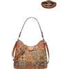 Generic Borsa a tracolla in sughero da donna, stile bohémien, vintage, borsa a tracolla Hobo