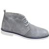 Evoga Scarpe Polacchine Uomo Class Scamosciate Pelle Nabuk Inglesine Casual (Grigio Chiaro, 41)