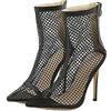 HEIYE Nero Mesh Hollow Estate Stivaletti Sandali Donna Moda A Punta Punta Cerniera Stiletto Scarpe Da Ballo
