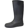 BOATILUS smelly welly Boatilus Nautic Adulti, stivali da pioggia unisex, Galosce Donna Uomo, Antipioggia 100% impermeabili, Foderato - NERO - T40