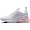 Nike Air Max 270 (GS) Scarpe per Il Tempo Libero per Bambini White/Pink Foam/Lt Smoke Grey 38