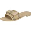 Guess Sandalo Elyze Donna, Logo Oro/Marrone 710, 37.5 EU