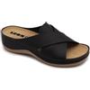 LEON 932 Sandali Zoccoli Sabot Pantofole Scarpe, Donna, Nero, EU 38