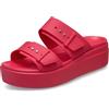 Crocs Brooklyn Buckle Low Wedge, Sandali Donna, Digital Raspberry, 34/35 EU