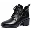 MGGMOKAY Stivaletti stringati da donna Stivali moda retrò Scarpe Autunno Inverno Comodi Stivali da Combattimento