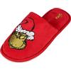 sarcia.eu Il Grinch Pantofole/cappotti da donna, scarpe da casa in velluto rosso (Rosso, Sistema Taglie Calzature EU, Adulto, Uomo, Numero (range), Media, 40, 41)