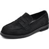 IF Mocassini Donna in Camoscio Eleganti, Scarpe Basse Slip On Stile Penny Loafer, Comode e Casual Chic per Ufficio e Tempo Libero