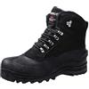 riemot Stivali Uomo Donna Invernali Scarpe Neve Stivaletti Foder Antiscivolo Caldo Eleganti Imbottiti Trekking Boots Taglia 37-47, Nero 45 EU