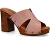 BioNatura A11 Manila Toronto, Zoccolo a Ciabatta con Tacco da Donna (Rosa Polvere, Sistema Taglie Calzature EU, Adulto, Numero, Media, 37)