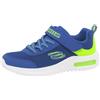 Skechers Bounder-tech, Scarpe sportive Bambini e ragazzi, Blue Lime Synthetic Textile Trim, 28 EU