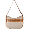 Laura Biagiotti Borsa a Tracolla da Donna, Stampa Tapiro Ecopelle Bicolore, Dimensioni 30 x 25 x 12 cm, con Tasche Interne ed Esterne. Linea ROSEMIN ART. LB25S104-1 (CUOIO)