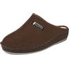 SCHAWOS Pantofole Uomo in Feltro 6030 - Calde con lana e suola rigida antiscivolo (marrone 5W, 40)