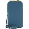 Coccinelle Pelle borsa per cellulare Flor Hi-Tech Phone Bag Azul blu