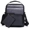 LLELEMAMO Borsello Uomo Tracolla Business Casual - Borsa Crossbody Pelle PU per Lavoro e Viaggio, Piccola Borsa Messenger Spalla, Sling Bag Vintage Quotidiana con Scomparto Tablet, Impermeabile (J)