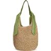 HuiYStar Borse Spiaggia in Paglia per Donna, Grande Borsa Tote Intrecciata Estate Borsa a Spalla, Borsa Hobo in Rattan