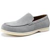 Allthemen Mocassini Camoscio Uomo Scarpe Slip-On Piatte Penny Loafers | Realizzate Mano,Suede,Soletta Rimovibile,Leggero Traspirante,Suola Antiscivolo,Eleganti Barca,Per Una Guida Urbana Informale