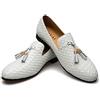 JITAI Mocassini da Uomo Scarpe Uomo Mocassini in Ecopelle con Frange E Scarpe Casual da Uomo