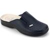 SANIFLEX 2921-10 Certificato Medico Zoccoli Sabot Pantofole Scarpe di Pelle, Uomo, Blu, EU 42
