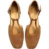 Generico Scarpe Donna con Tacco Eleganti Intrecciato A traforo Ufficio Classico Punta Squadrata 2.5CM