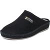 SCHAWOS Pantofole Uomo in Feltro 6030 - Calde con lana e suola rigida antiscivolo (nero 5W, 41)