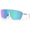 Oakley Occhiali da sole rettangolari da uomo Oo9415 Corridor Square, Trasparente opaco/Prizm Sapphire, 42 mm