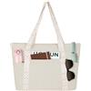 Outplea Borsa Tote in Velluto a Coste da Donna, Borsa a Tracolla Grande con Cerniera Tracolle Boho, Leggero Shopper Borse per 15.6 Laptop da per Scuola Lavoro pendolarismo Shopping, Beige