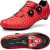 ARTVEP Scarpe da Ciclismo da Uomo Scarpe da Bici da Strada Compatibile con SPD e Delta Blocco Pedale Scarpe da Bicicletta Peloton Antiscivolo Traspiranti StrRed 270