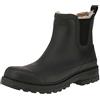 VERBENAS Stivali da donna in gomma - LUA MATE COMBI FUR - nero