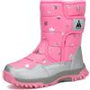 Mishansha Stivali Neve Bambini Stivaletti Ragazze | Doposci Scarponcini Imbottiti di Pelo，Scarpe Invernali，Comodi Caldi e Antiscivolo Outdoor，La corsa，Lo slittino，Lo sci