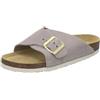 AFS-Schuhe 2150, ciabatte da donna alla moda, in vera pelle, sandali estivi con grande fibbia, realizzati a mano in Germania