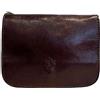 Modarno Borsa a Tracolla in Vera Pelle Conciata al Vegetale 20 x 7 x 15 cm (Testa di Moro)