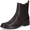 CAPRICE Stivaletti Chelsea da donna tacco basso eleganti, Marrone (Dk Brown Nappa), 38 EU