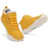 SAGUARO Donna Barefoot Scarpe Invernali Stivaletti Imbottiti Calde Scarponcini Invernali Stivali da Neve Scarponi per Uso Quotidiano & Tempo Libero Giallo, Gr.40