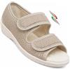 Benessere del tuo piede Sandali ciabatte donna regolabili con strappi SPRIT5 refresh tessuto alveare forato traspirtante anziani Made in italy (beige, Sistema Taglie Calzature EU, Adulto, Donna, Numero, Media, 41)
