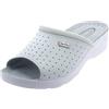 SANIFLEX 89851-10 Certificato Medico Zoccoli Sabot Pantofole Scarpe di Pelle, Donna, Bianco, EU 41