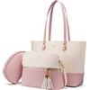 LOVEVOOK Borsa Donna Borse a Mano Donna Borse a tracolla Borse Tote elegante Pelle sintetica Borsa 3 o 4 pezzi Set