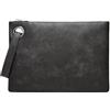 FJIXUO Pochette da lavoro uomo vintage con pochette lunga di grande capacità cintura Per Attività Commerciali(Black)