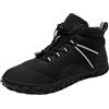 Generic Stivaletti Uomo Invernali con Lacci Elastici Foderati in Pile per Uso Quotidiano e Passeggiate All'Aperto Moda Casual Comodi Caldi (5-Black, 43)