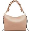 Coccinelle Pelle borsa a tracolla Boheme Grana Double Crossbody Double Grainy Leather Rosette/Warm Taupe beige