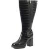 GABYLOU Stivali a polpaccio largo 3XL - Modello Manon, NeroCroco24, 40