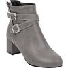 Generisch Stivaletti da donna con tacco, stivali corti | Eleganti ankle boots con tacco medio con fibbia della cintura | Chiusura lampo laterale, tacco chunky antiscivolo, stivali a gambaletto per donne |