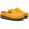 LE TIROLESI - Pantofola Cortina in lana REWOOLY® con sottopiede morbido e suola in gomma - Made in Italy Taglia 40, Colore Ocra