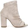CAFèNOIR Tronchetti Spuntati in Pelle Scamosciata Beige 38